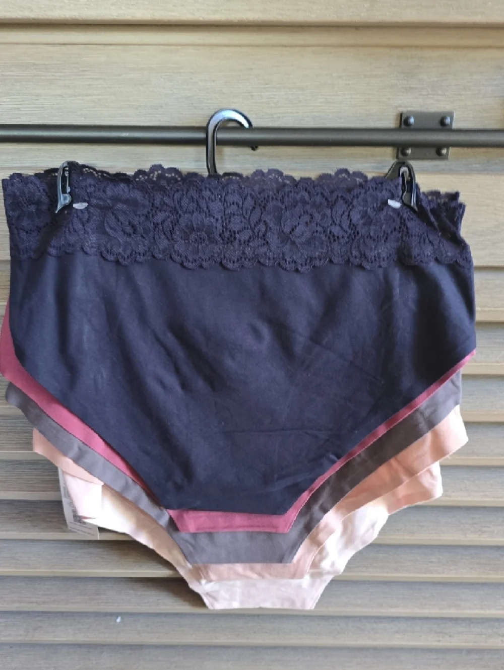 sophie b. Lace-Trim Bikini Panties in Blush, Navy, Mauve, Gray, Cream